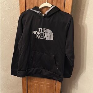 The North Face Black Hoodie with Gray Logo
